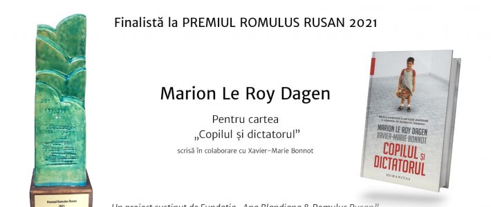 Marion Le Roy Dagen – finalistă – premiul Romulus Rusan 2021