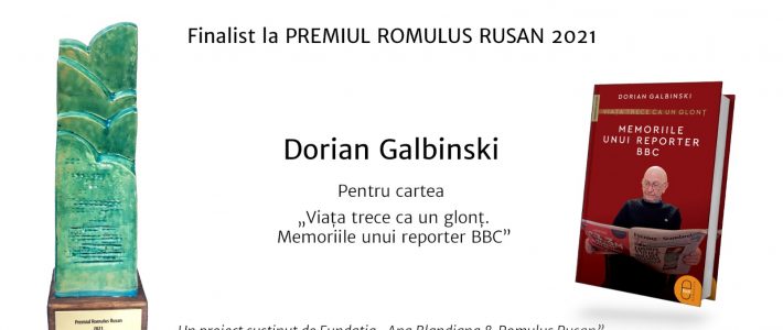 Dorian Galbinski – finalist – premiul Romulus Rusan 2021