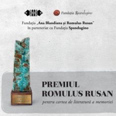 NOMINALIZĂRILE LA PREMIUL „ROMULUS RUSAN” PENTRU CARTEA DE LITERATURĂ A MEMORIEI PE ANUL 2025